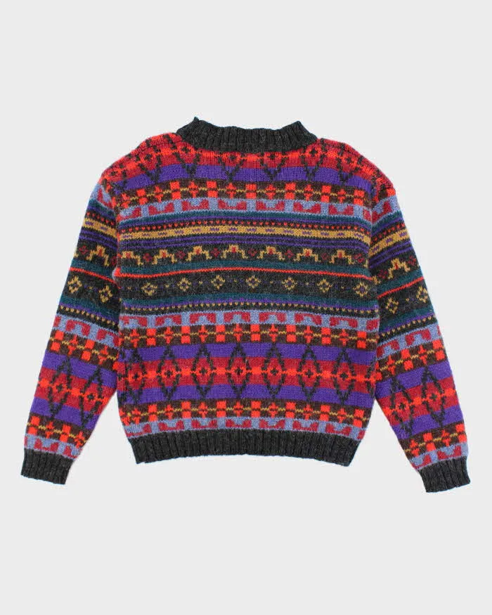 Vintage 90s Woolrich Pattern Chunky Wool Jumper - L sold by Rokit product image thumbnail 2