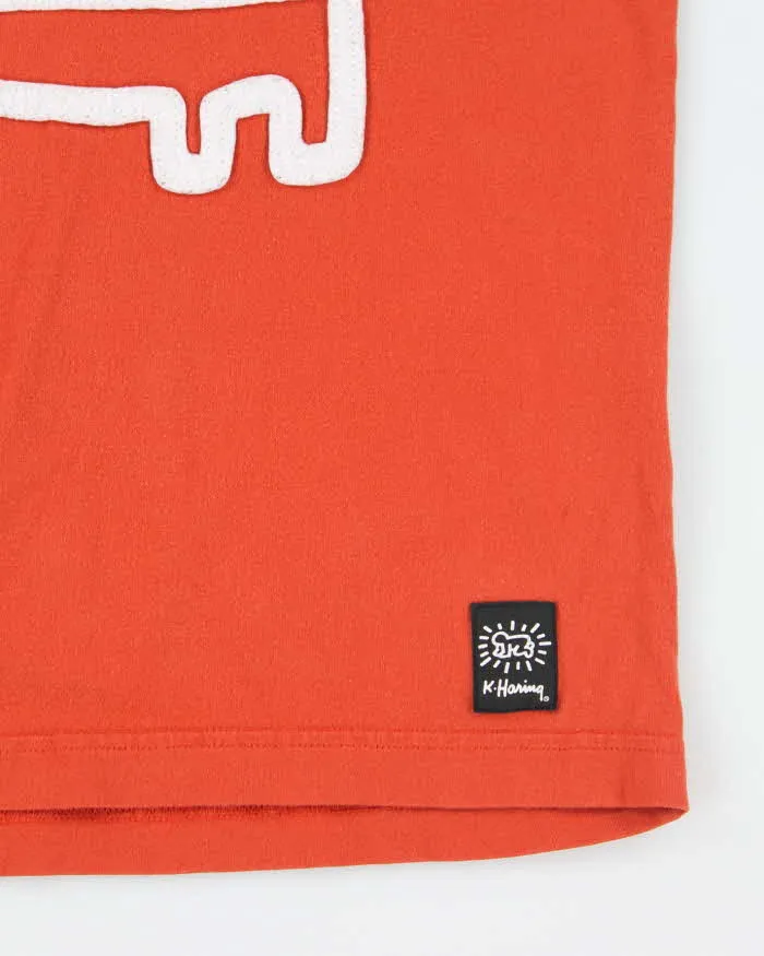 Vintage 00s Keith Haring Orange T-shirt - S sold by Rokit product image thumbnail 4