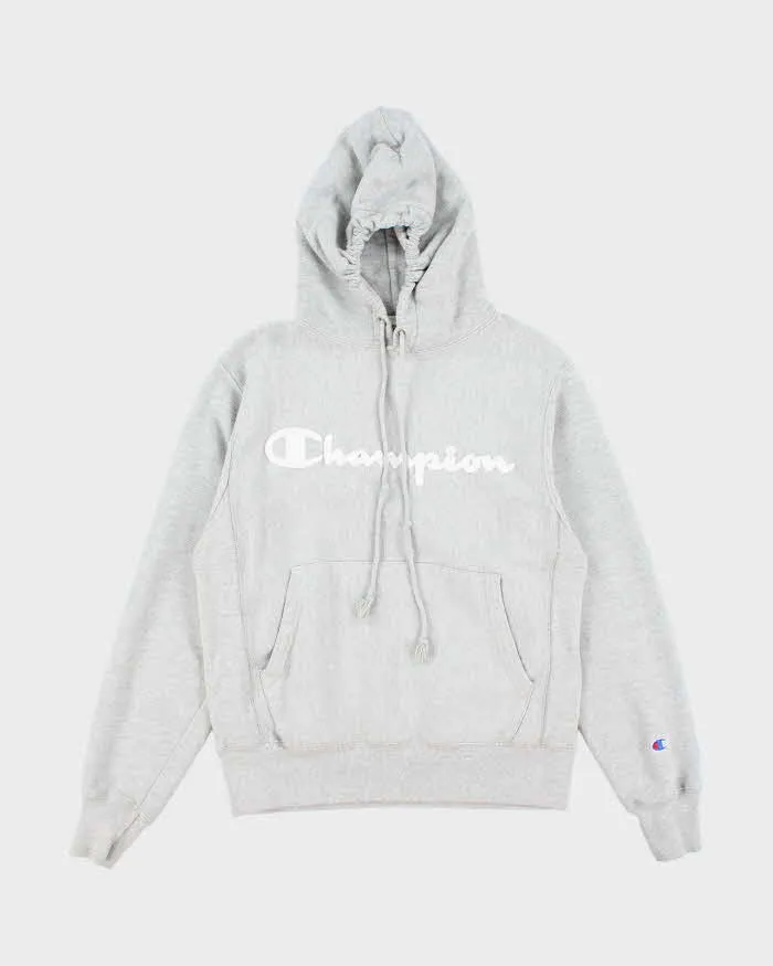 Vintage Y2k 00s Champion Reverse Weave Grey Hoodie - S sold by Rokit