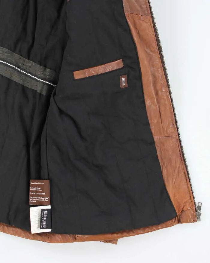 Vintage 90's Danier Heavyweight Multi Pocket Leather Jacket - M sold by Rokit product image thumbnail 5