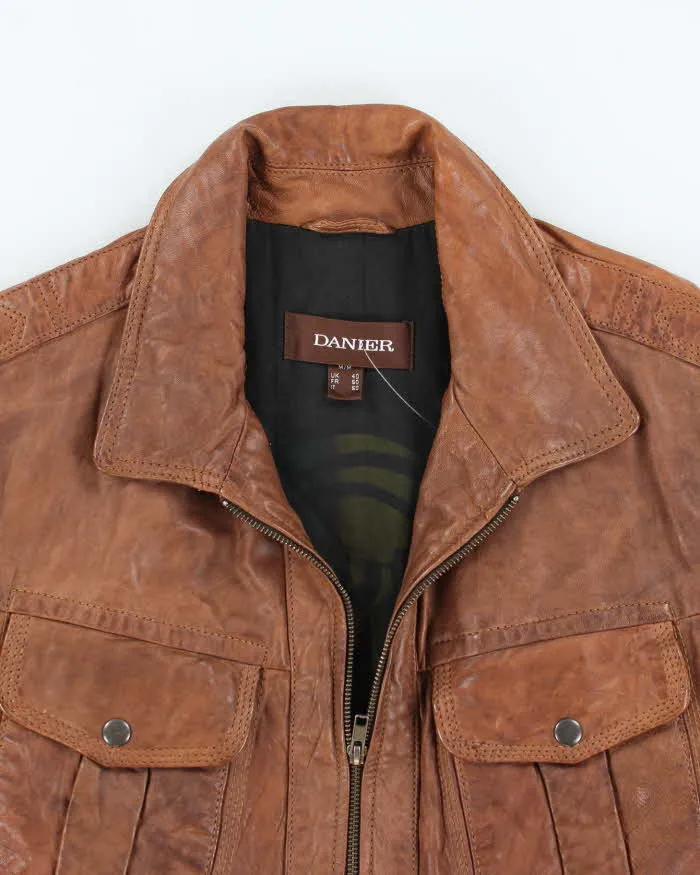 Vintage 90's Danier Heavyweight Multi Pocket Leather Jacket - M sold by Rokit product image thumbnail 3