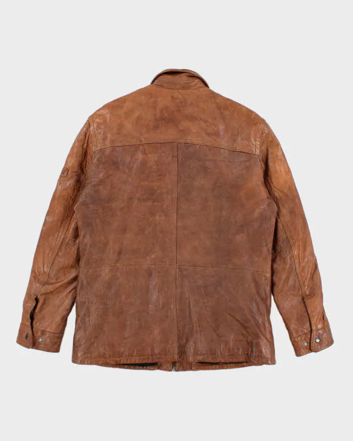 Vintage 90's Danier Heavyweight Multi Pocket Leather Jacket - M sold by Rokit product image thumbnail 2