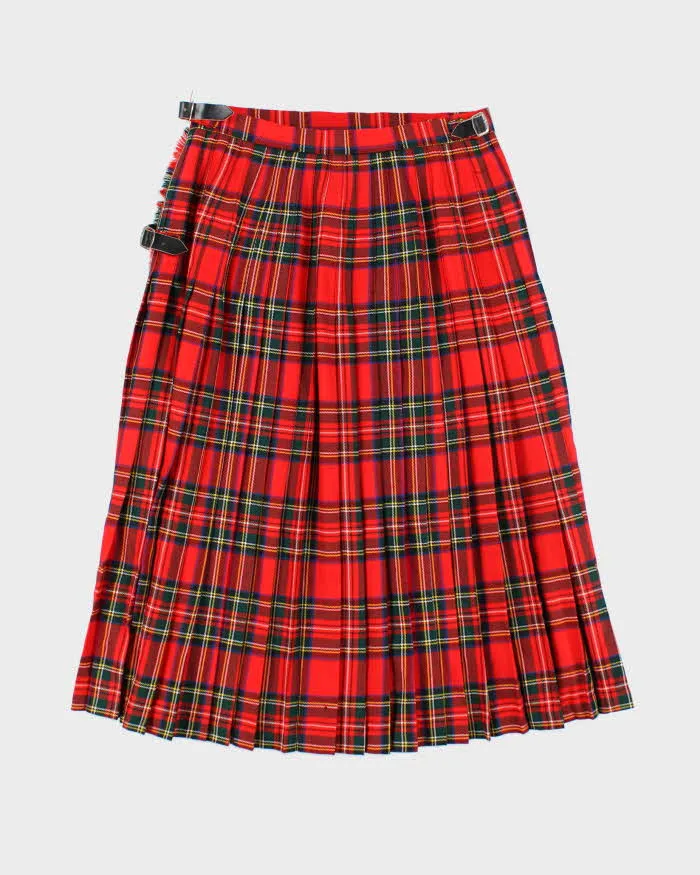Vintage The Tartan Gift Shop Wool Checked Skirt - S sold by Rokit