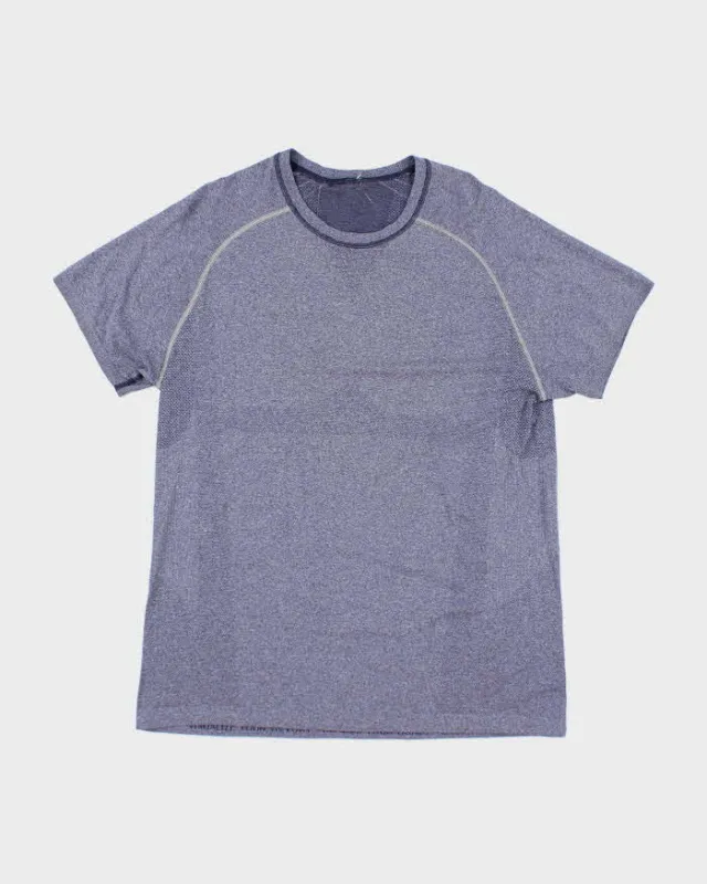 Men's LuluLemon Purple Lightweight Sports T-Shirt - M sold by Rokit