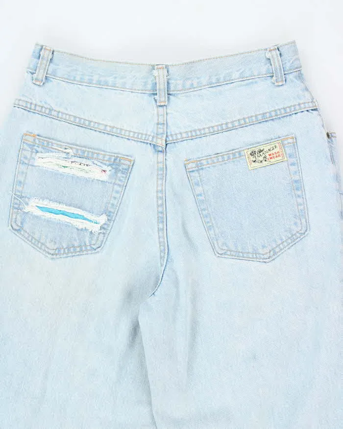 Vintage 90's Light Wash Customised Relaxed Fit Jeans - W28 L29 sold by Rokit product image thumbnail 4