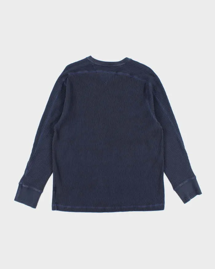 Vintage 90's Tommy Hilfiger Ribbed Long-sleeve T-Shirt - XL sold by Rokit product image thumbnail 2