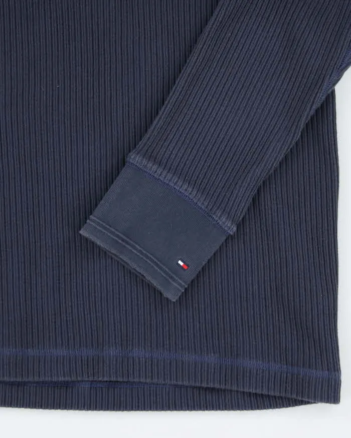 Vintage 90's Tommy Hilfiger Ribbed Long-sleeve T-Shirt - XL sold by Rokit product image thumbnail 4