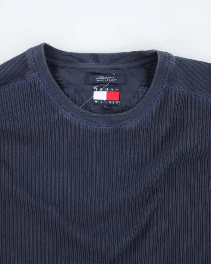 Vintage 90's Tommy Hilfiger Ribbed Long-sleeve T-Shirt - XL sold by Rokit product image thumbnail 3