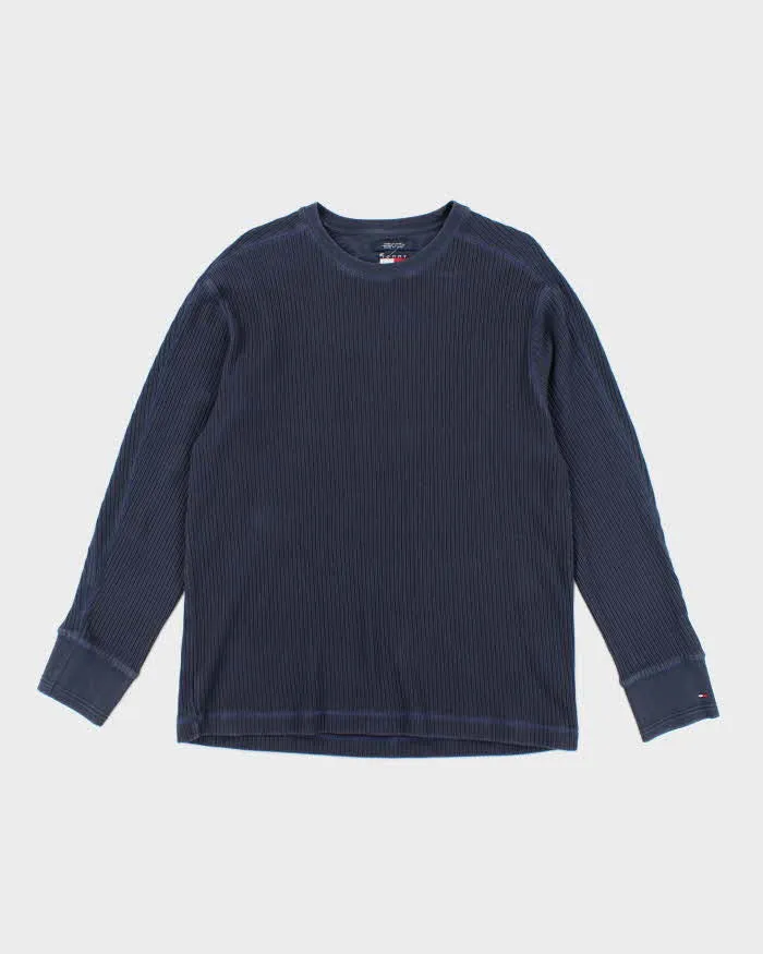 Vintage 90's Tommy Hilfiger Ribbed Long-sleeve T-Shirt - XL sold by Rokit