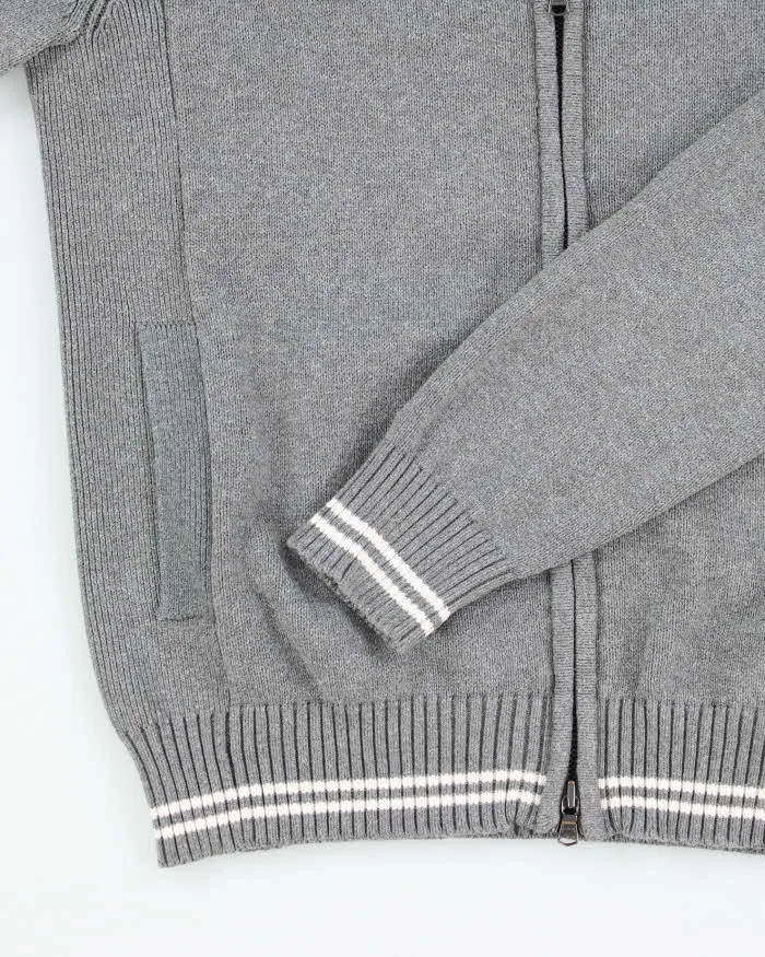 Vintage 2000's Tommy Hilfiger Embroidered Zip Up Chunky Knit Jumper - S sold by Rokit product image thumbnail 4