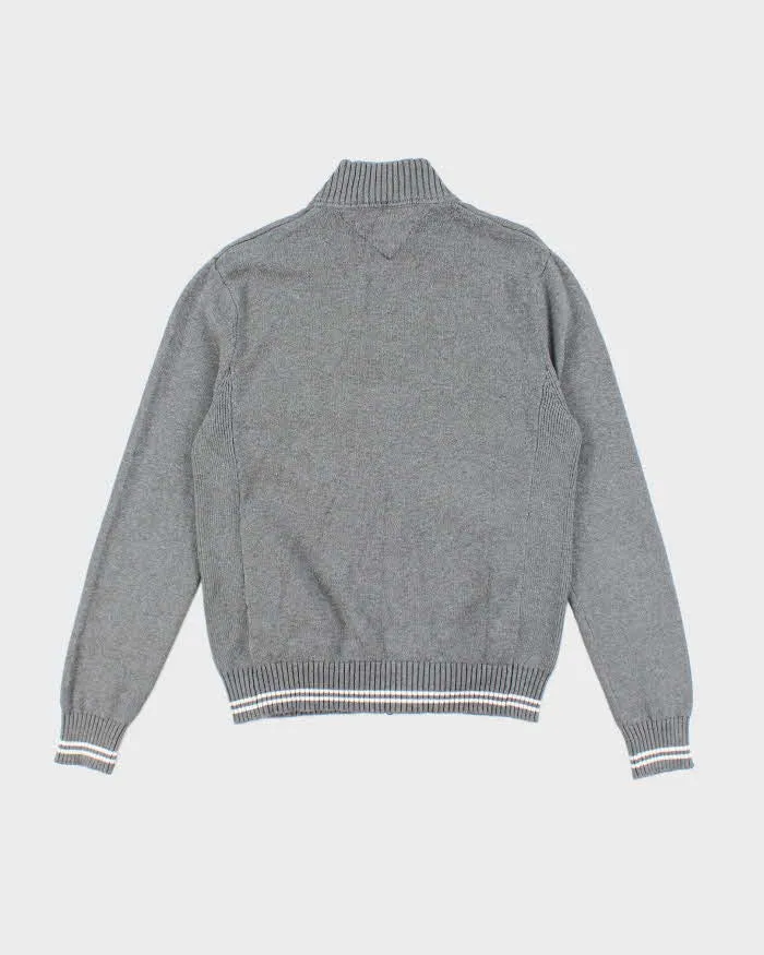 Vintage 2000's Tommy Hilfiger Embroidered Zip Up Chunky Knit Jumper - S sold by Rokit product image thumbnail 2