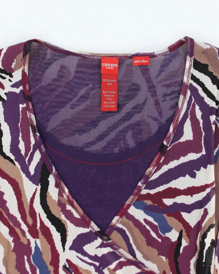 Vintage Y2k 00s Olsen Mesh Wrap Style Top - L sold by Rokit product image thumbnail 3