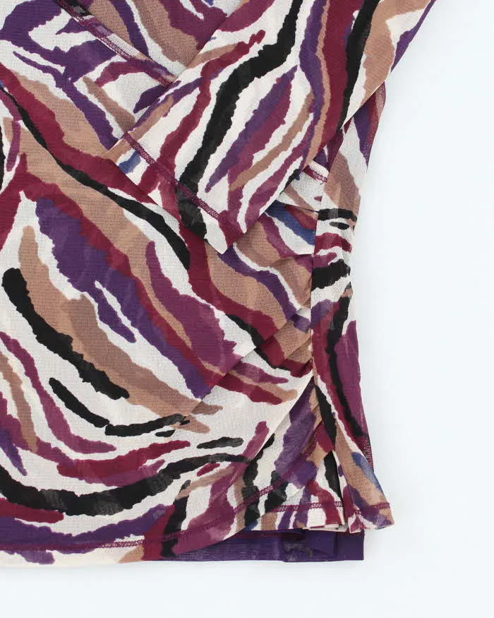 Vintage Y2k 00s Olsen Mesh Wrap Style Top - L sold by Rokit product image thumbnail 4