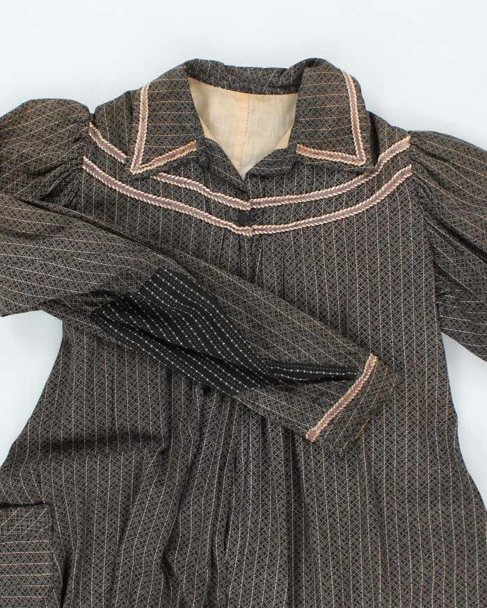Vintage 1900s Long Sleeve Smock Dress - S sold by Rokit product image thumbnail 3