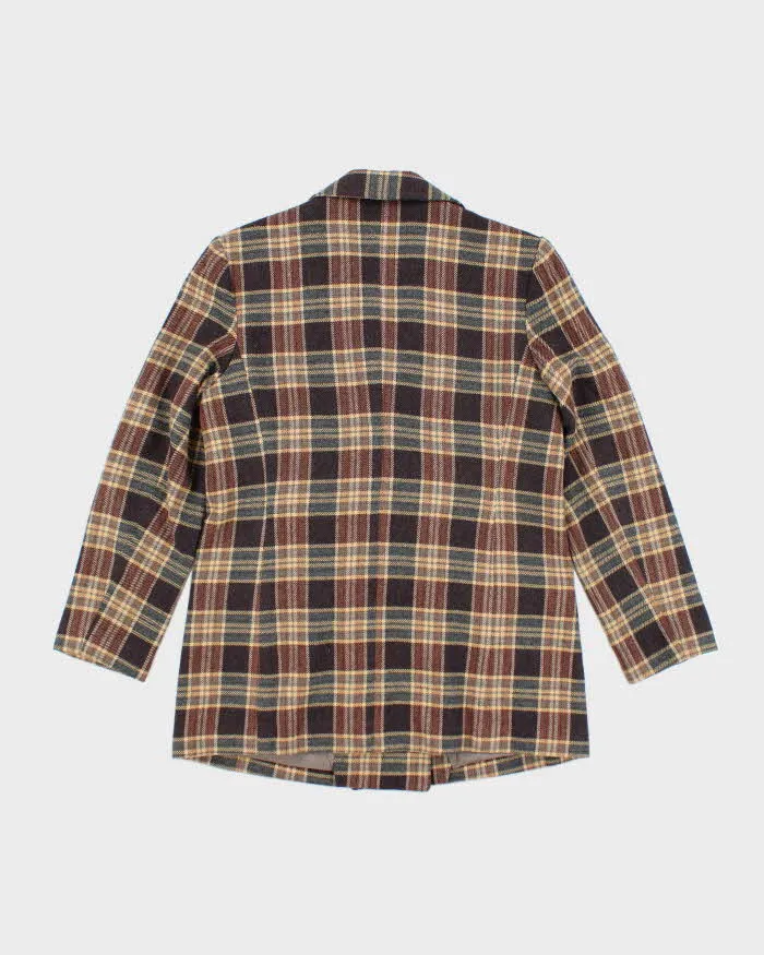 Vintage Pauline Wool Blend Double Breasted Checked Blazer Jacket - L sold by Rokit product image thumbnail 2