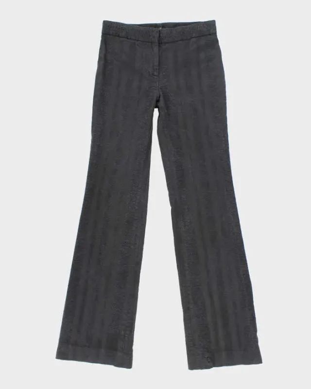 Elie Tahari Black Textured Trousers - W26 L31 sold by Rokit