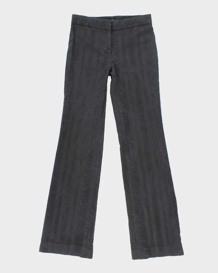 Elie Tahari Black Textured Trousers - W26 L31 sold by Rokit