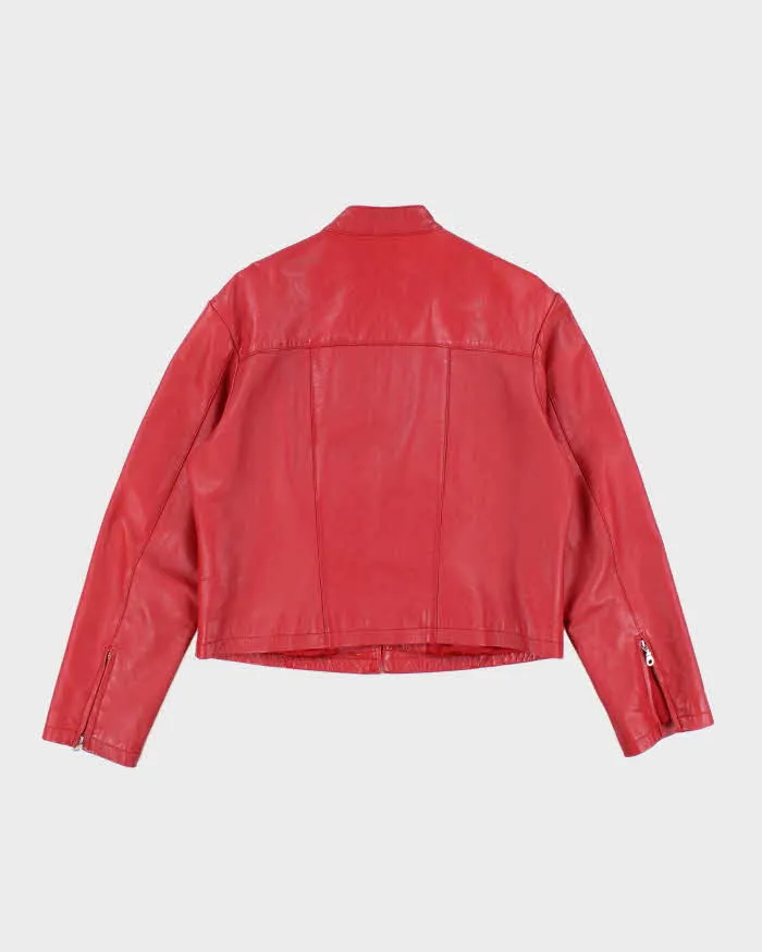 Vintage Y2k 00s Wilsons Red Leather Jacket - XL sold by Rokit product image thumbnail 2