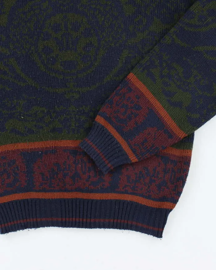 Vintage Estate Pattern Knit Oversized Jumper - S sold by Rokit product image thumbnail 4