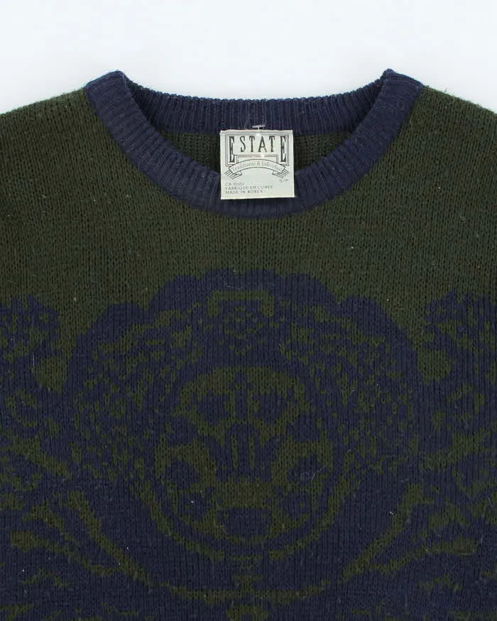 Vintage Estate Pattern Knit Oversized Jumper - S sold by Rokit product image thumbnail 3