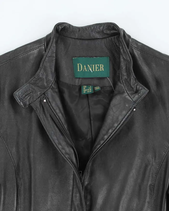 Vintage Danier Black Leather Jacket - S sold by Rokit product image thumbnail 3