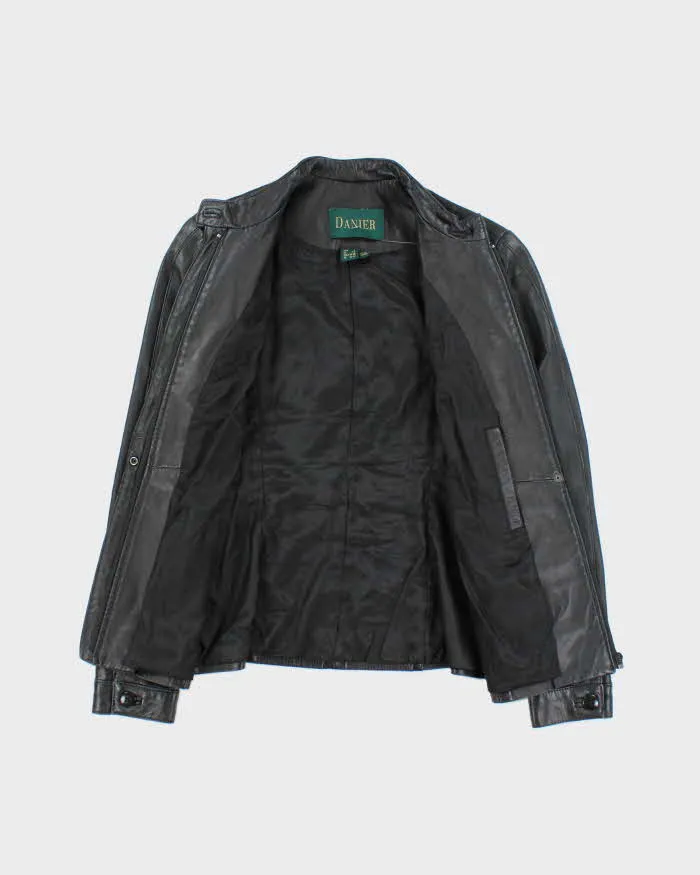 Vintage Danier Black Leather Jacket - S sold by Rokit product image thumbnail 5