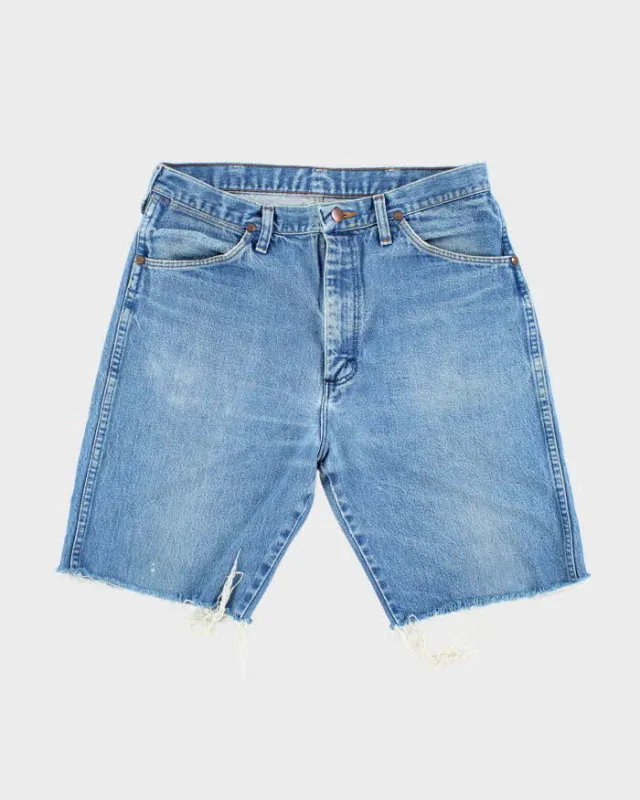 Vintage 90's Wrangler Cut Off Raw Hem Denim Shorts - W30 L9 sold by Rokit