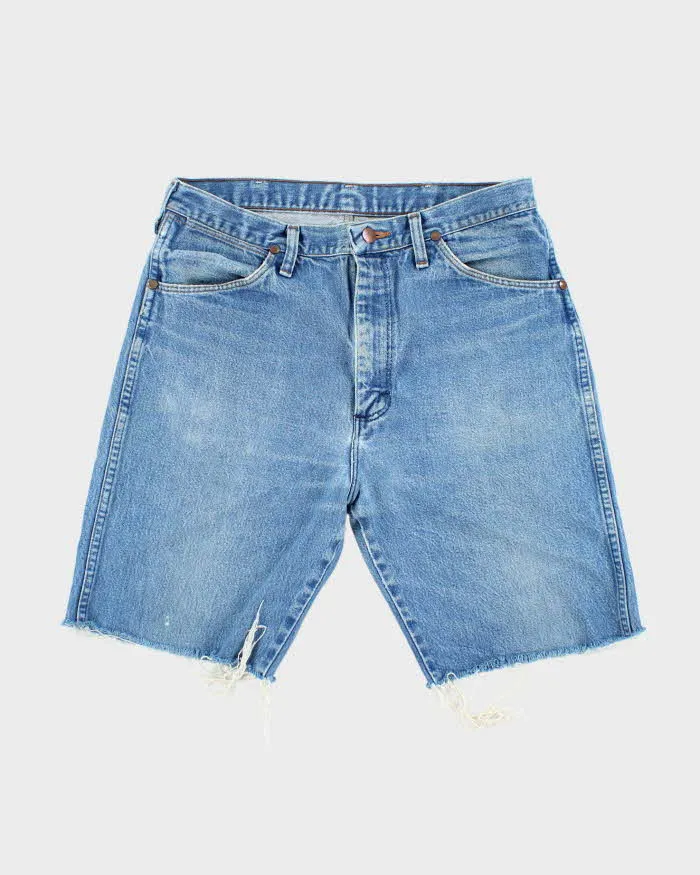 Vintage 90's Wrangler Cut Off Raw Hem Denim Shorts - W30 L9 sold by Rokit