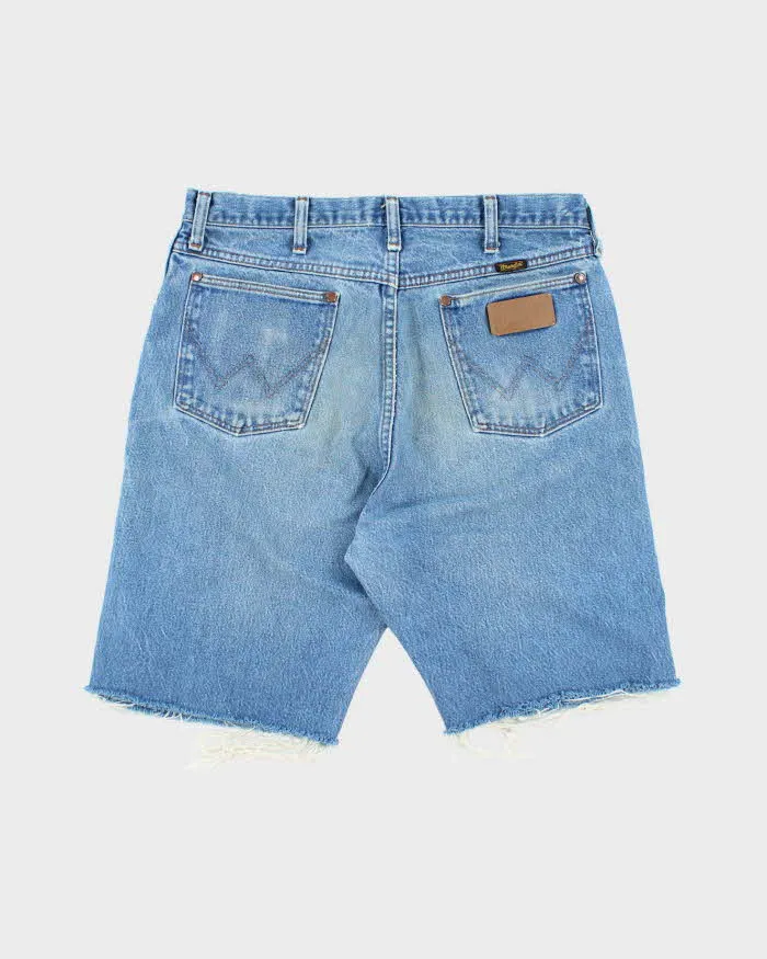 Vintage 90's Wrangler Cut Off Raw Hem Denim Shorts - W30 L9 sold by Rokit product image thumbnail 2