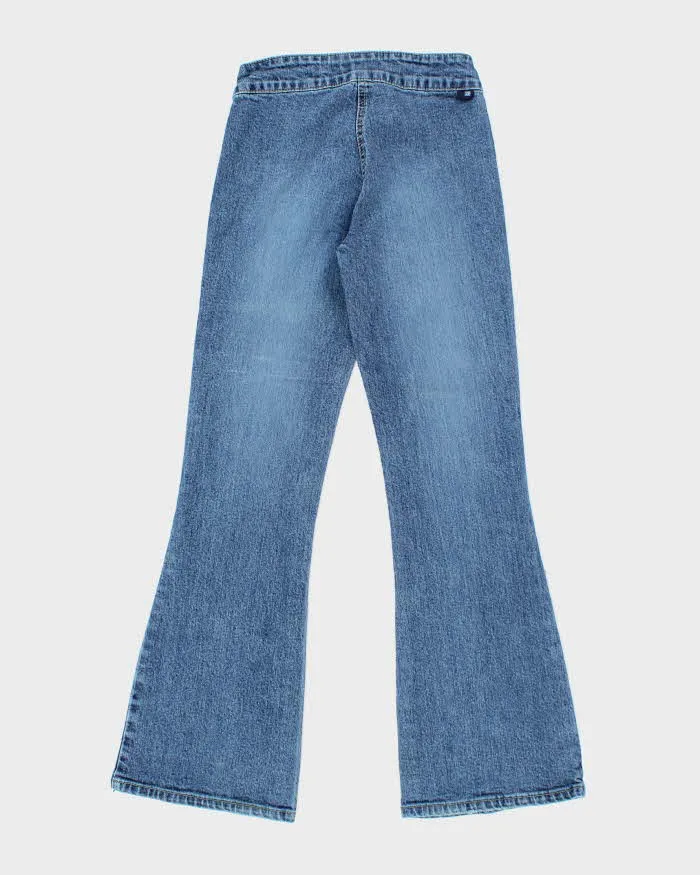 Vintage Y2K Women's Brody Medium Wash Flared Jeans - W25 L29 sold by Rokit product image thumbnail 2