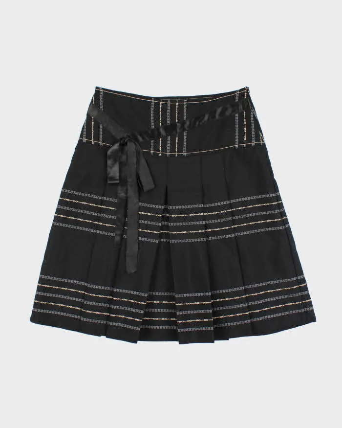 Vintage Y2k 00s EC Pleated Pattern Skirt - M sold by Rokit