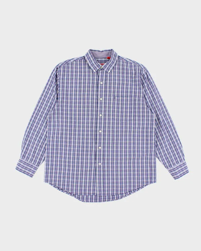 Vintage Izod Checked Long Sleeve Shirt - L sold by Rokit