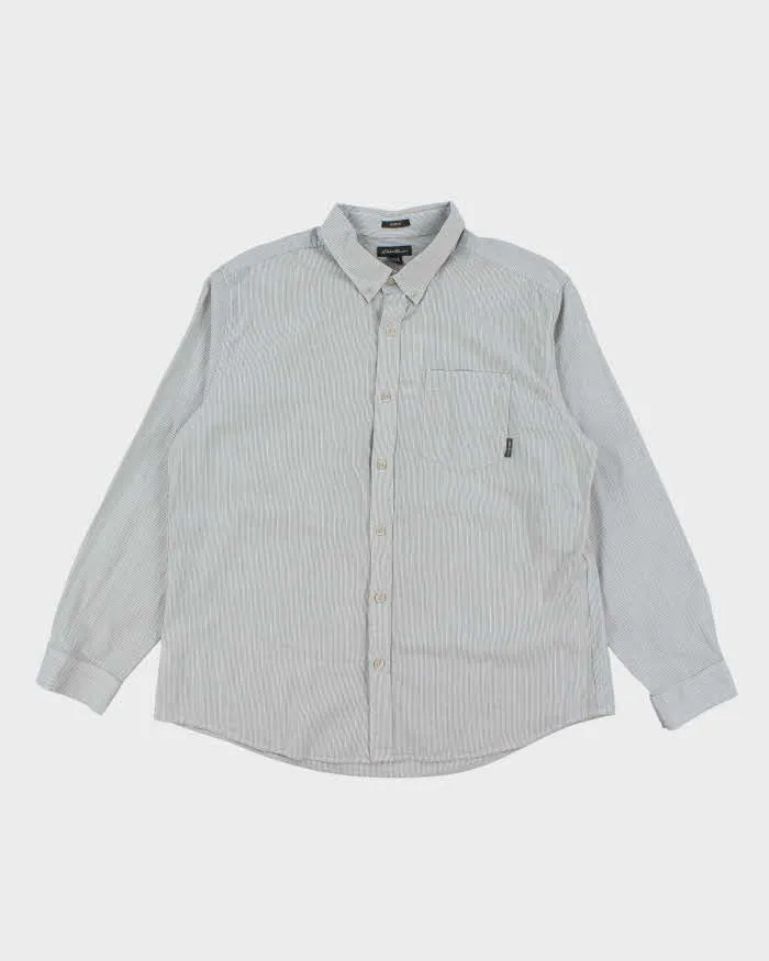 Vintage Eddie Bauer Striped Oversized Long Sleeve Shirt - XL sold by Rokit