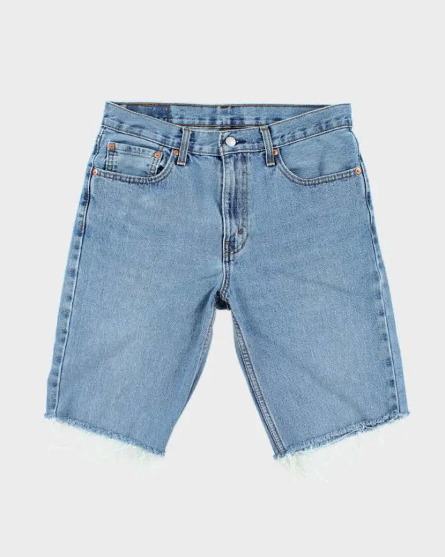 Vintage Levi's Cut Off Raw Hem Medium Wash Denim Shorts - W30 L11 made by Levi's