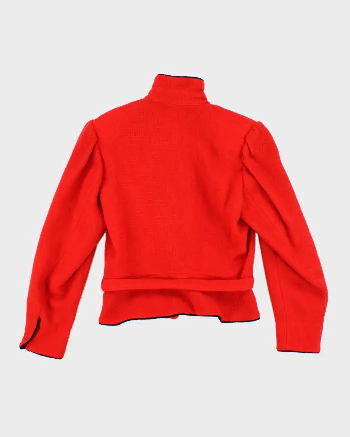 Vintage 80s Kenzo Red Wool Jacket - M sold by Rokit product image thumbnail 2