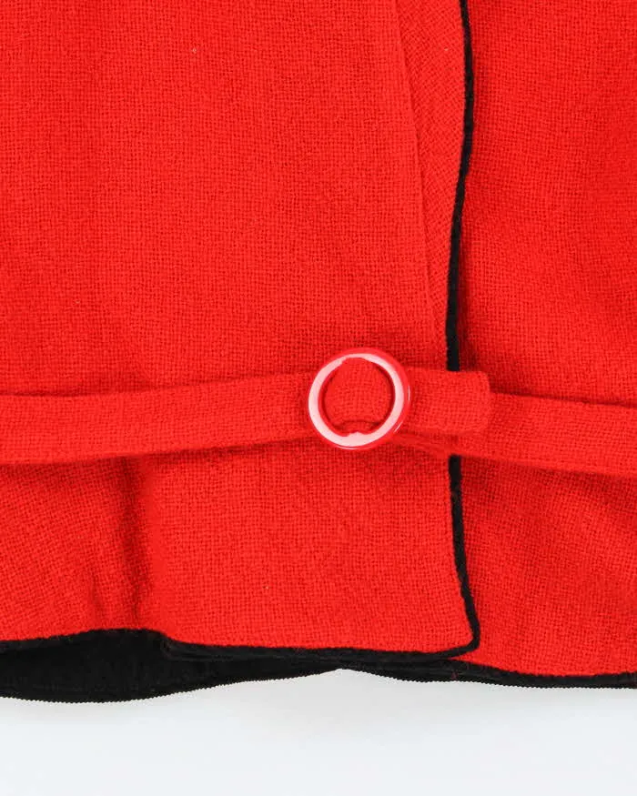 Vintage 80s Kenzo Red Wool Jacket - M sold by Rokit product image thumbnail 5