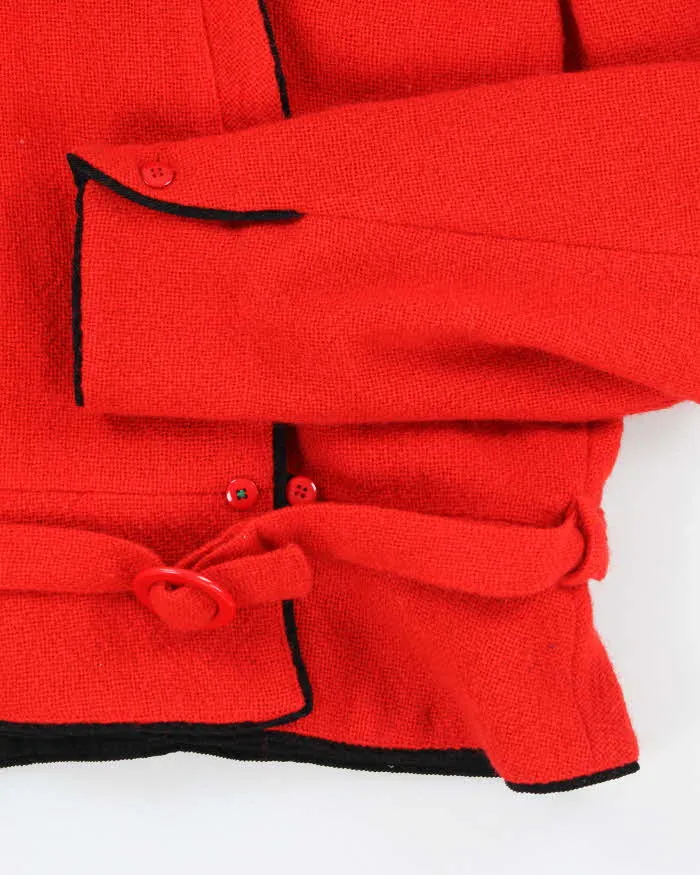 Vintage 80s Kenzo Red Wool Jacket - M sold by Rokit product image thumbnail 4