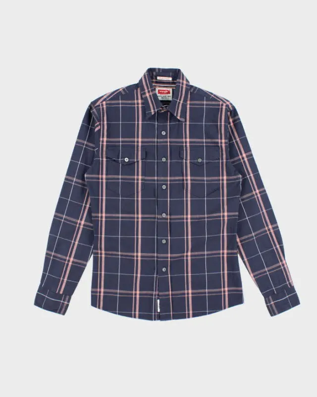 Vintage Wrangler Striped Button Up Shirt - S sold by Rokit