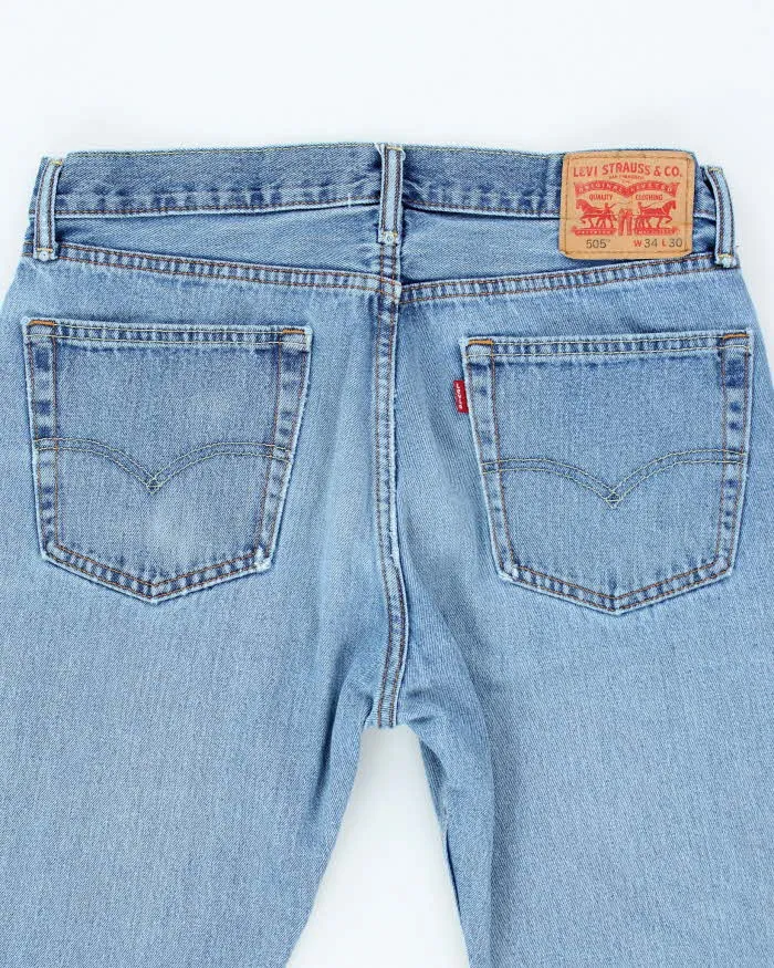 Vintage 90's Levi's 505 Light Wash Jeans - W30 L27 sold by Rokit product image thumbnail 4