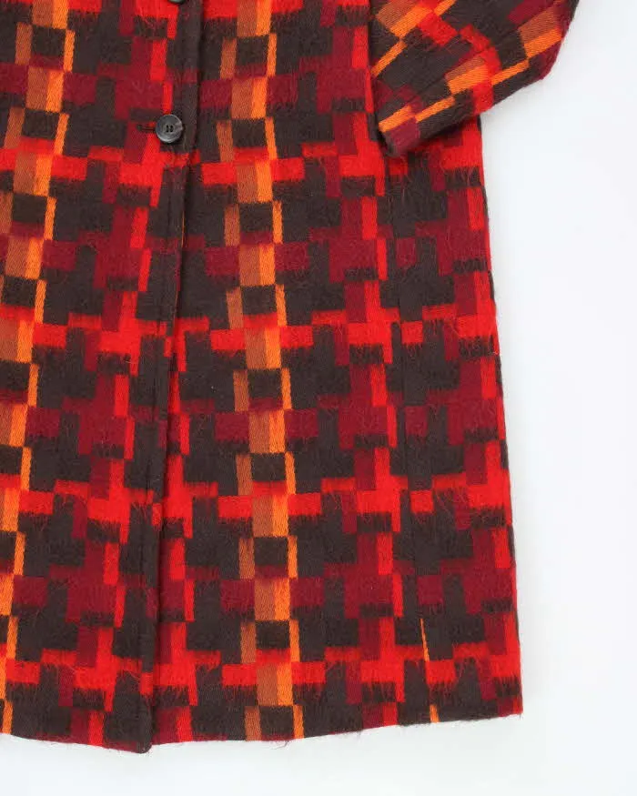 Vintage Sisley Multi Coloured Wool & Mohair Blend Coat - S sold by Rokit product image thumbnail 4