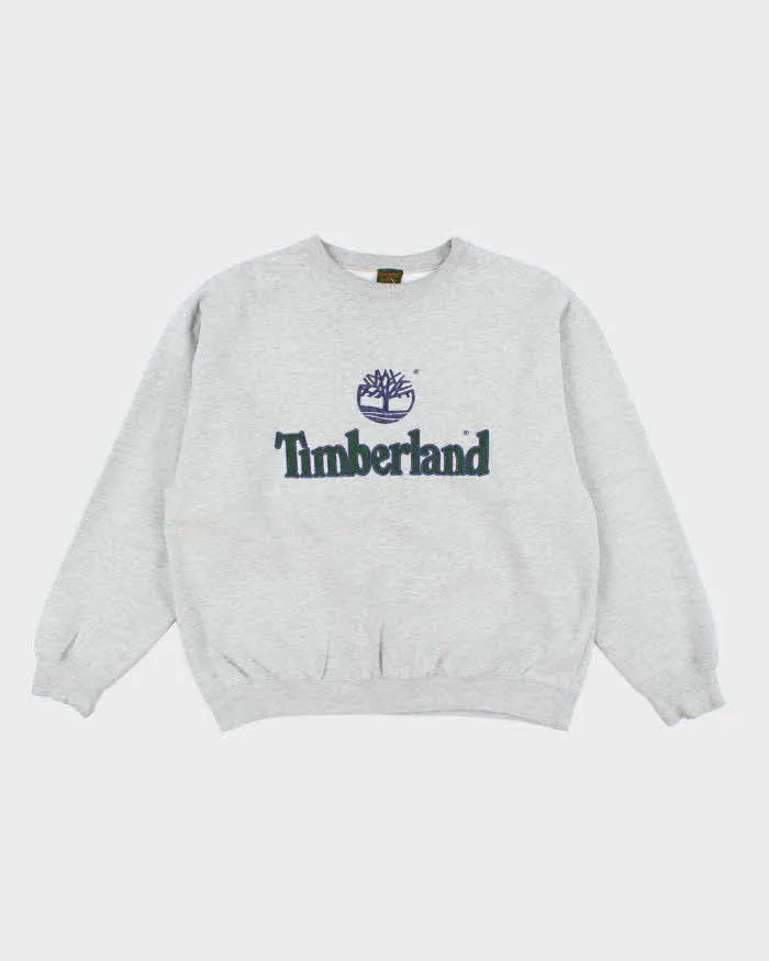 Vintage 90's Timberland Embroidered Logo Sweatshirt - S sold by Rokit