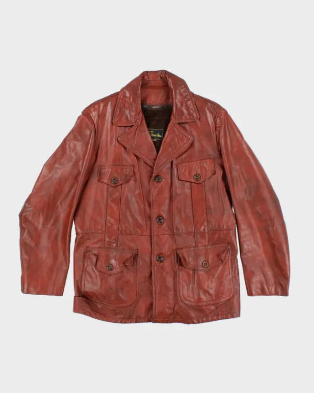 Vintage Sears Lined Leather Jacket - L sold by Rokit