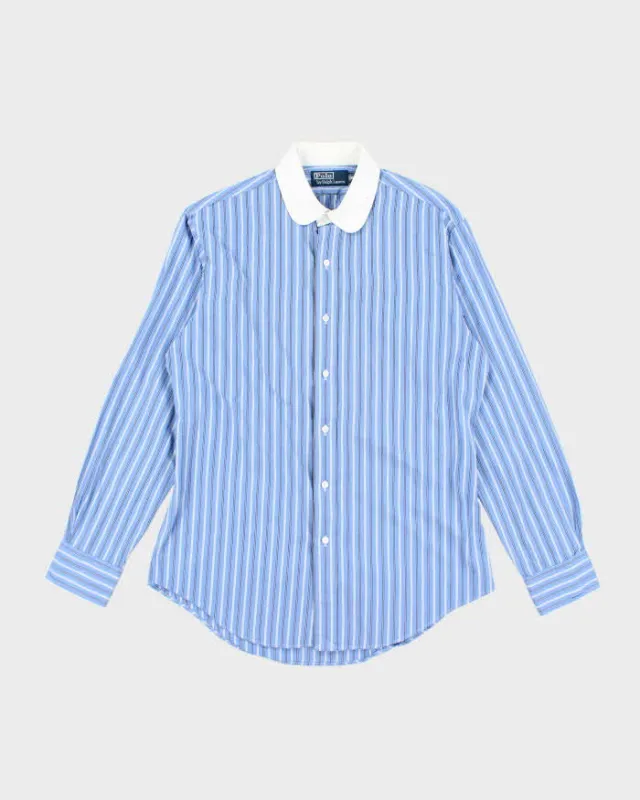 Vintage Ralph Lauren Striped Button Up Work Shirt - M sold by Rokit