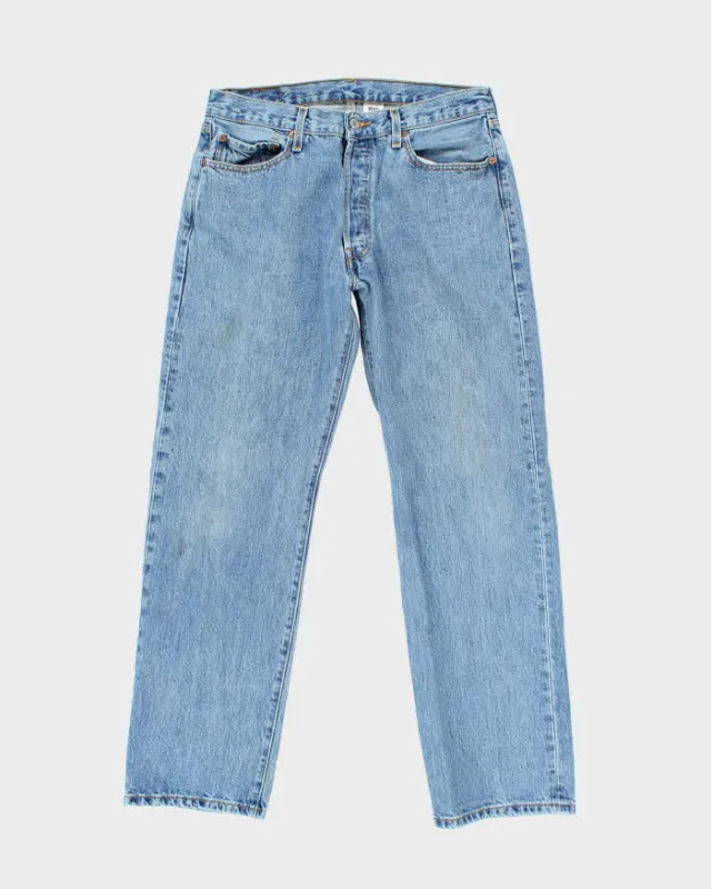 Vintage 90's Levi's 501 Straight Leg Light Wash Jeans - W30 L29 sold by Rokit