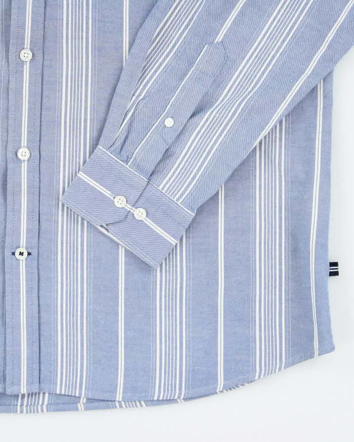 Vintage Nautica Striped Button Up Shirt - L sold by Rokit product image thumbnail 4