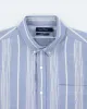 Vintage Nautica Striped Button Up Shirt - L sold by Rokit