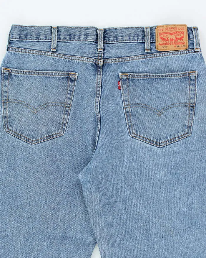 Vintage 90's Levi's 550 Relaxed Fit Medium Wash Jeans - W36 L29 sold by Rokit product image thumbnail 4