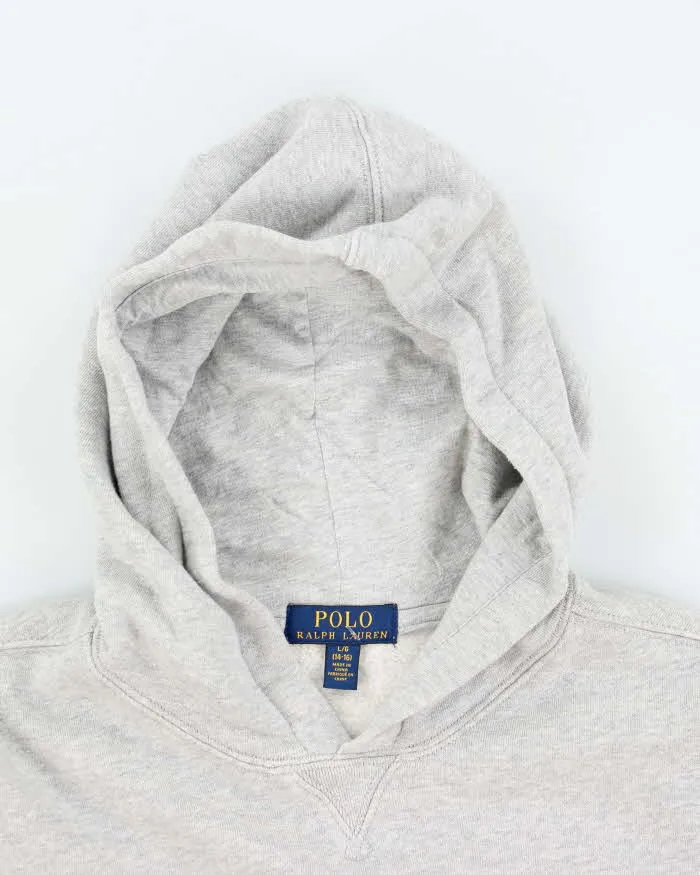 Vintage Women's Ralph Lauren Polo Bear Graphic Print Hoodie - L sold by Rokit product image thumbnail 3