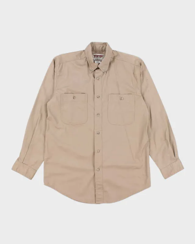 Vintage 00s Wrangler Long Sleeve Oversized Shirt - M sold by Rokit