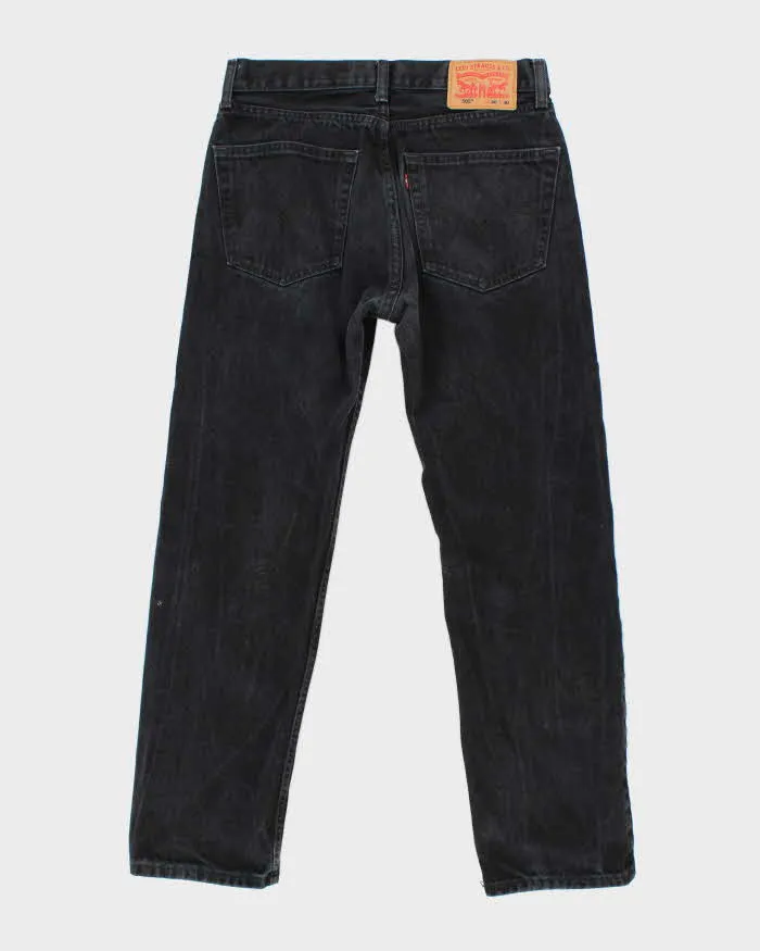Vintage Levi's 501 Black Dark Wash Straight Fit Jeans - W30 L27 sold by Rokit product image thumbnail 2